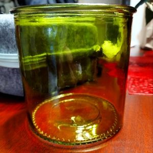 Depression era glass jar